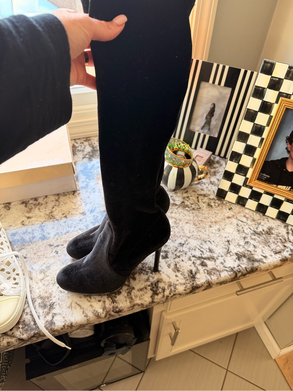 Black Knee-High Stiletto Boots - Women
Coming soon…details and price pending